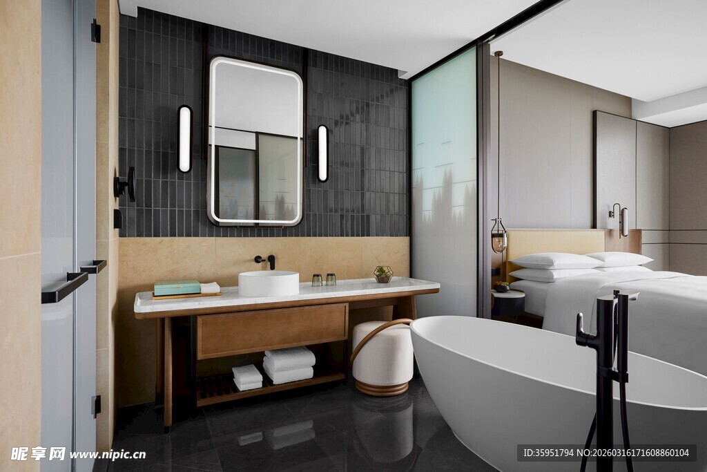 现代简约风格的浴室空间