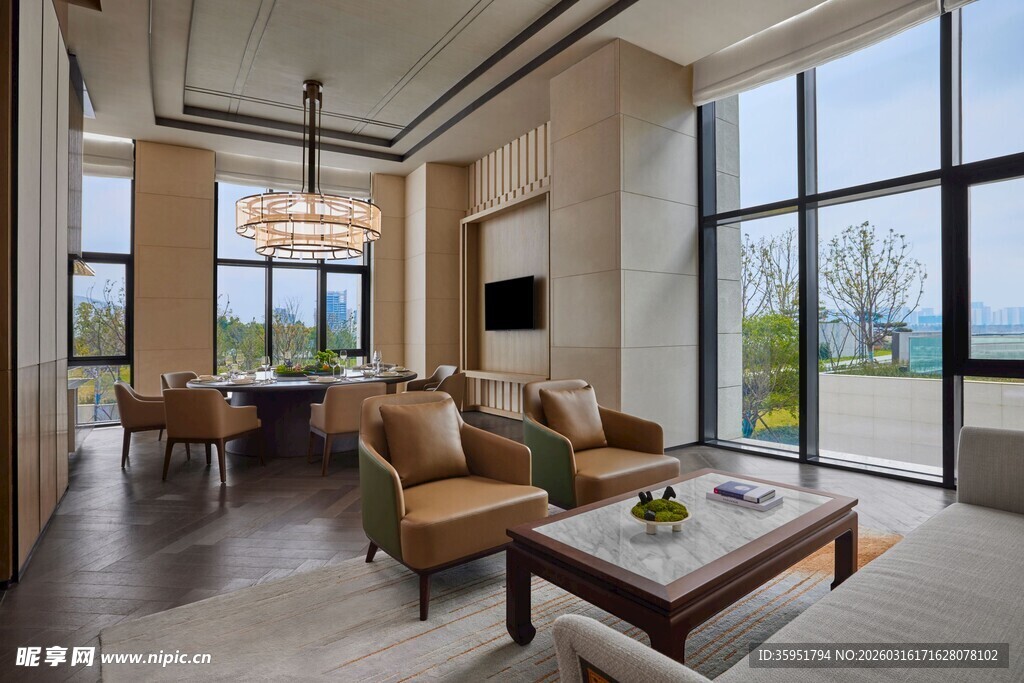 现代简约风海景客厅