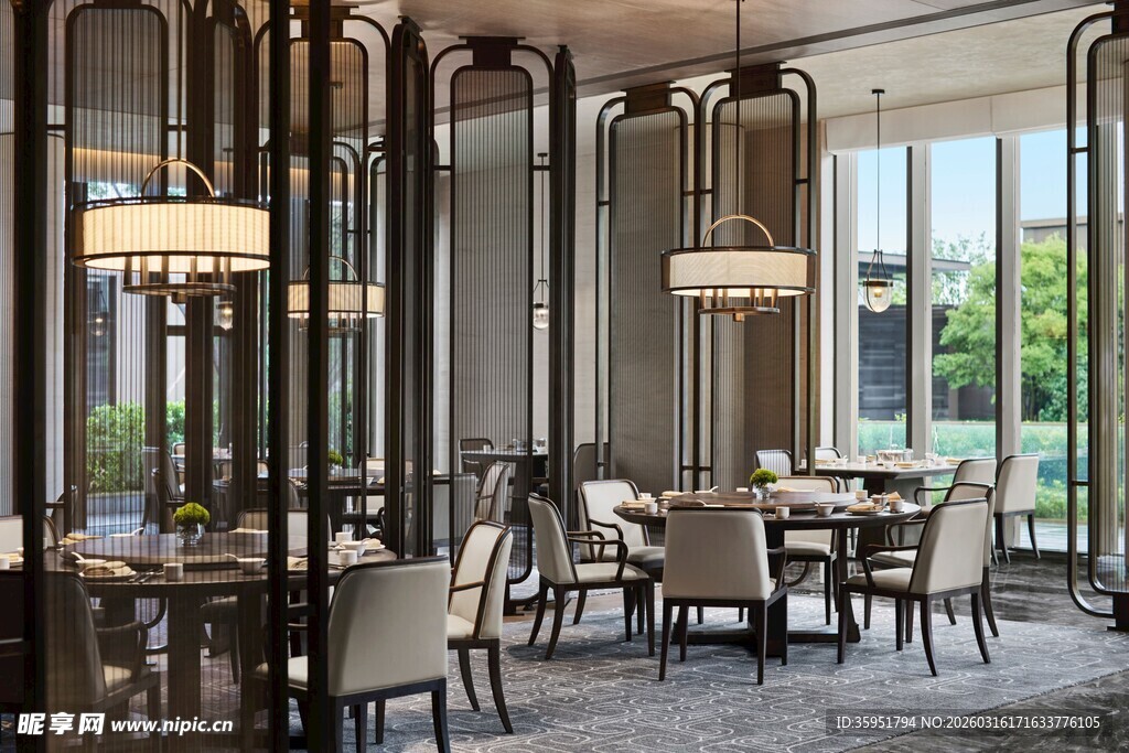现代雅致餐厅室内空间