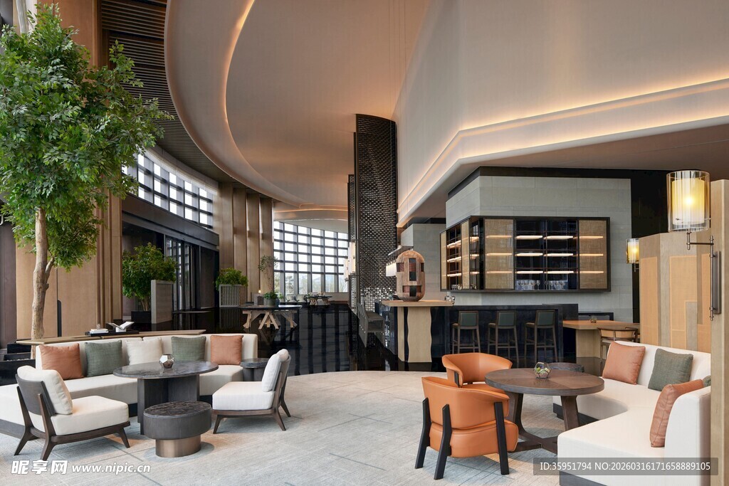 现代时尚客厅室内设计展示