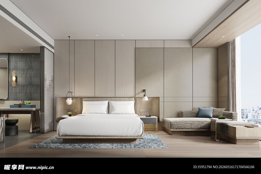 现代简约风格卧室空间