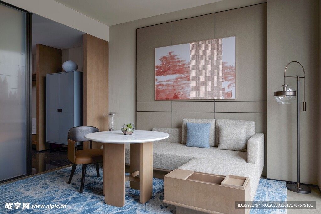 现代简约风温馨客厅一角