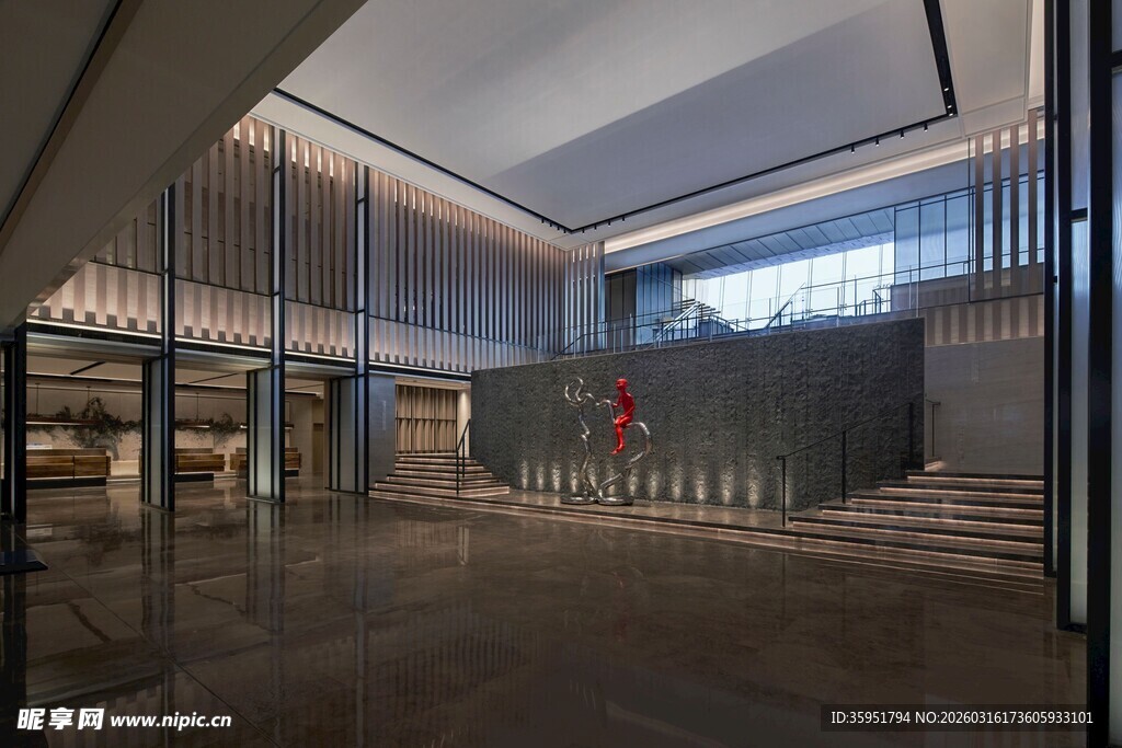 现代风格宽敞大厅空间