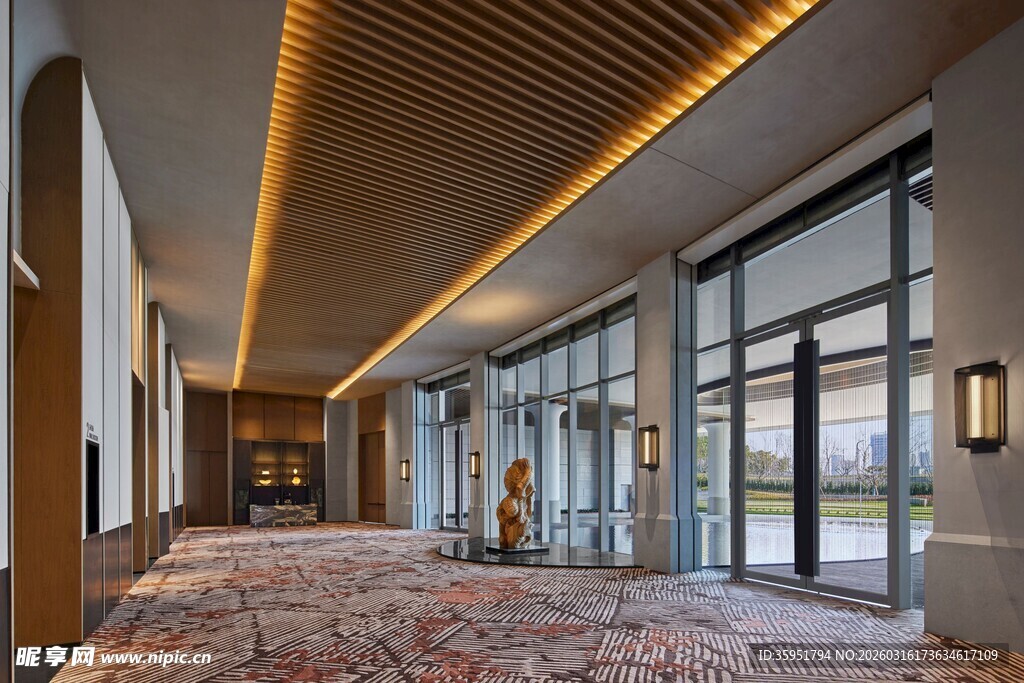 现代风格卧室全景