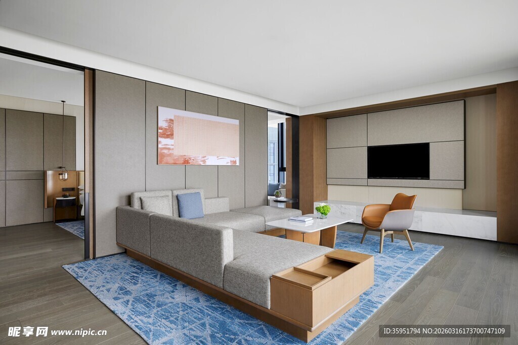 现代简约风客厅室内场景