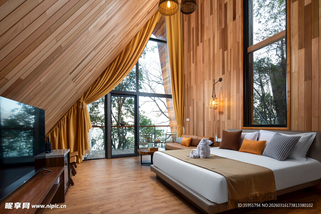 木质阁楼风温馨卧室空间