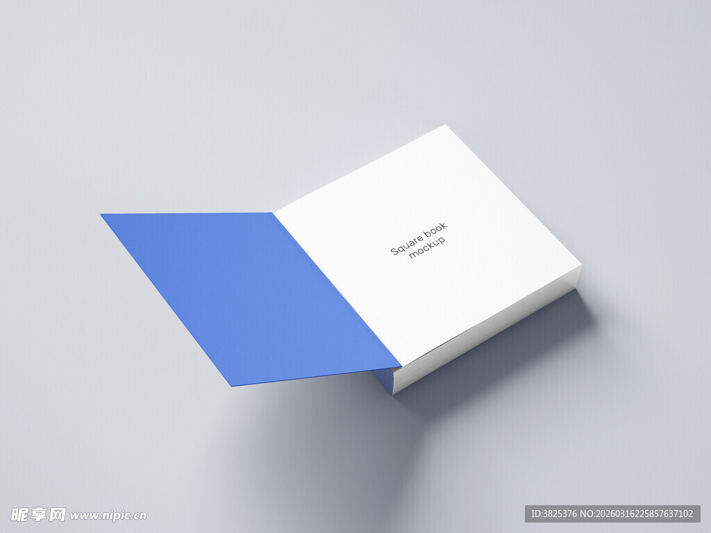 展开的精品图册展示样机