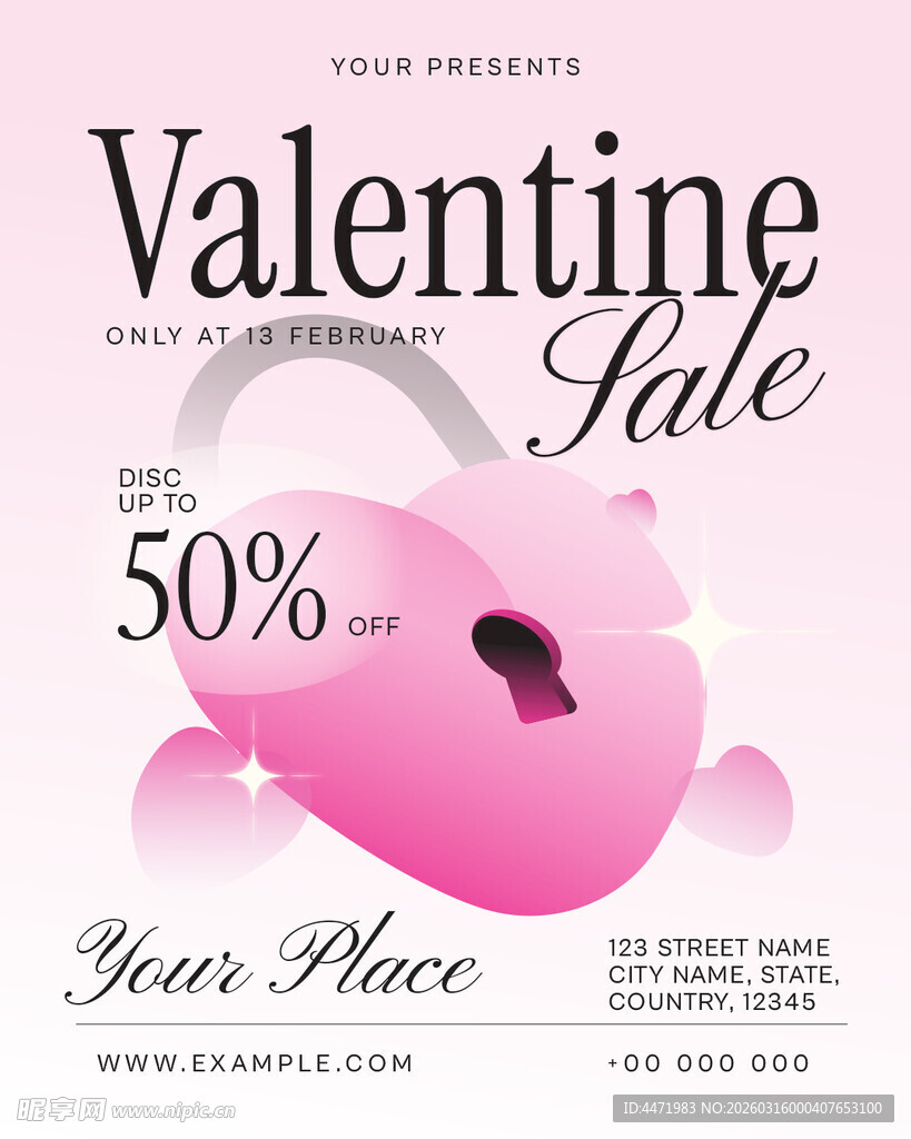 情人节促销服饰五折优惠