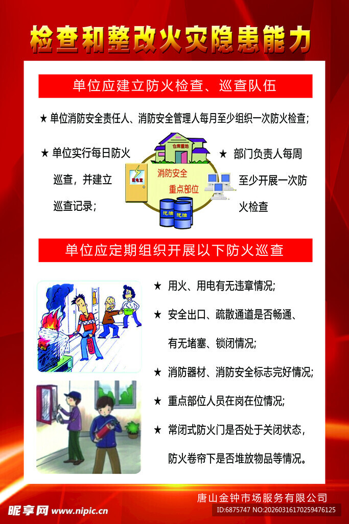 检查和整改火灾隐患能力  消防