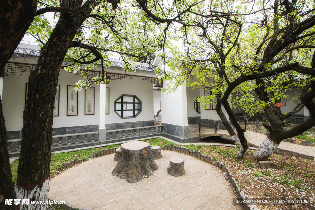 庭院春景 古朴雅致之境