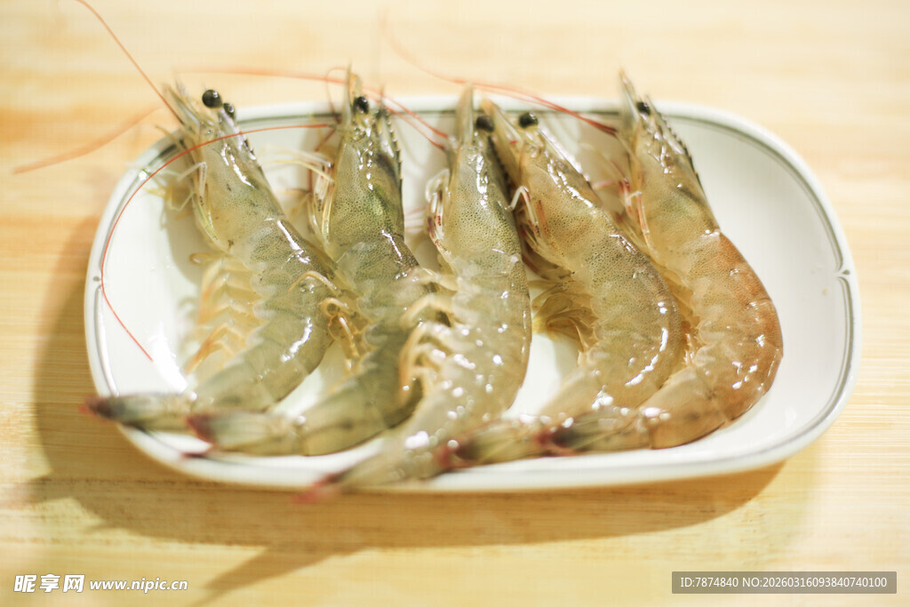 盘中鲜虾