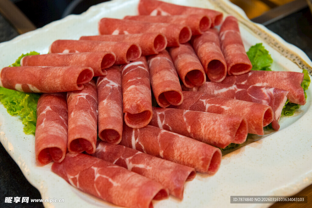 新鲜牛肉卷 诱人火锅食材