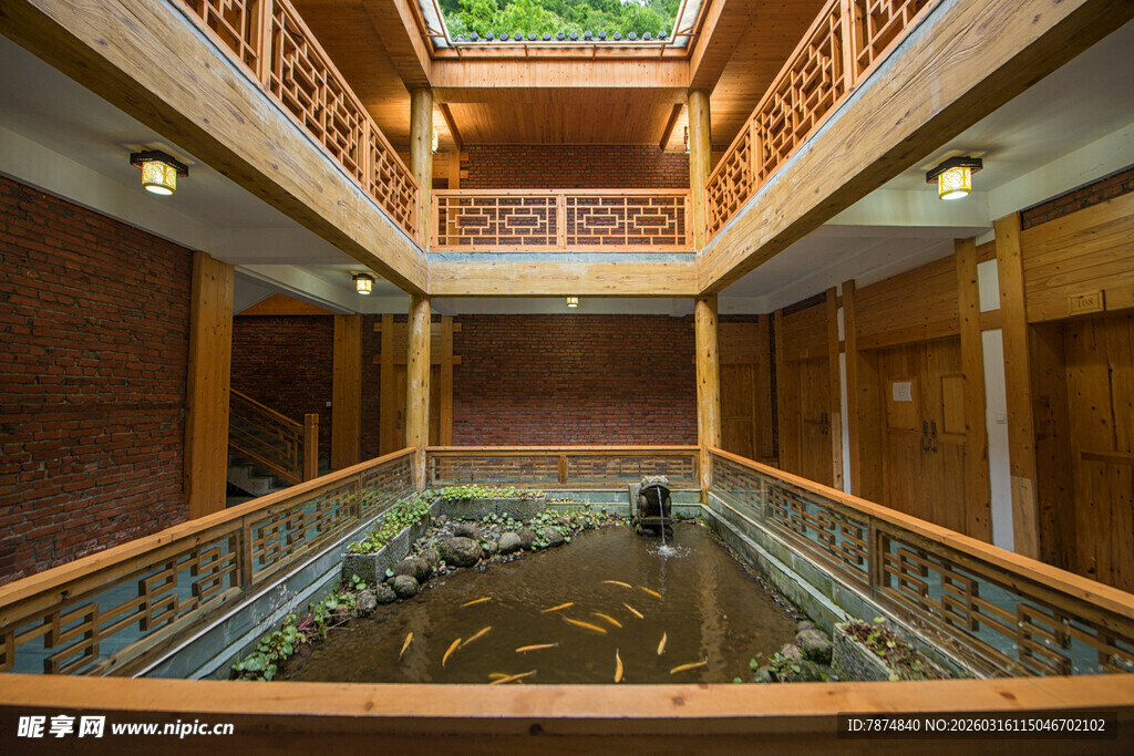 中式庭院室内景观空间