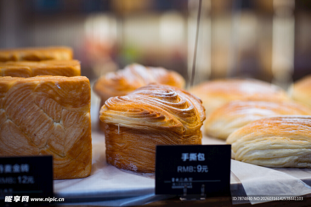 多样美味面包诱人展示