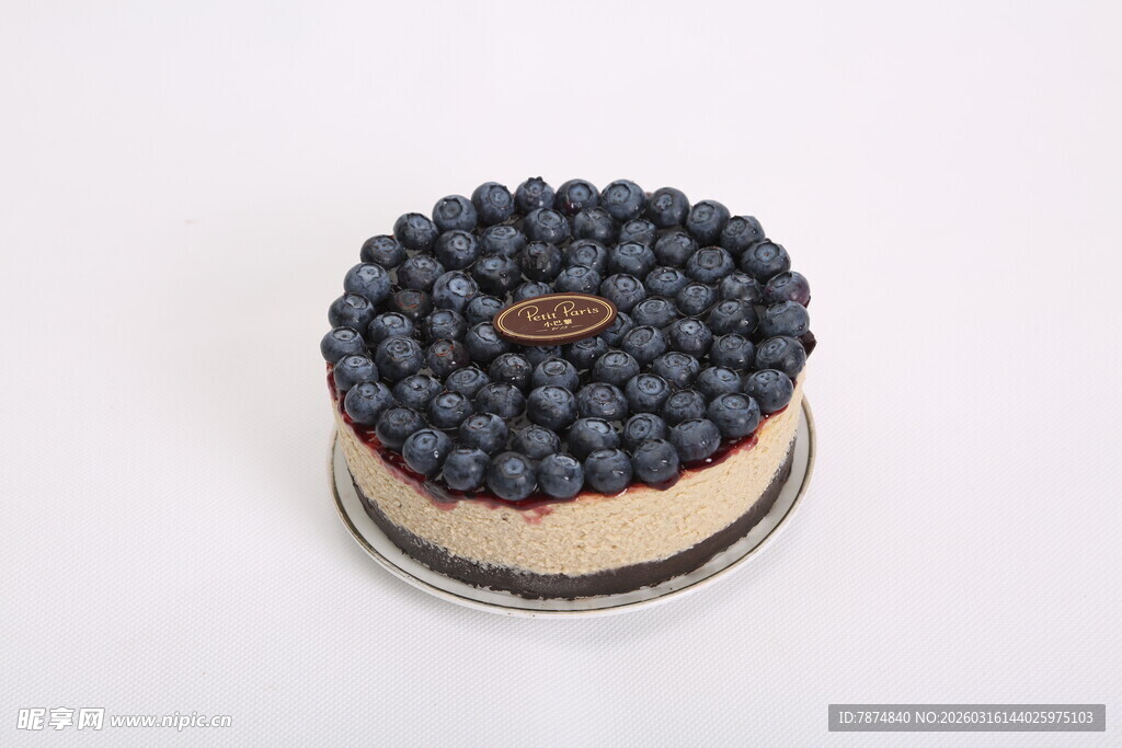 蓝莓芝士蛋糕特写