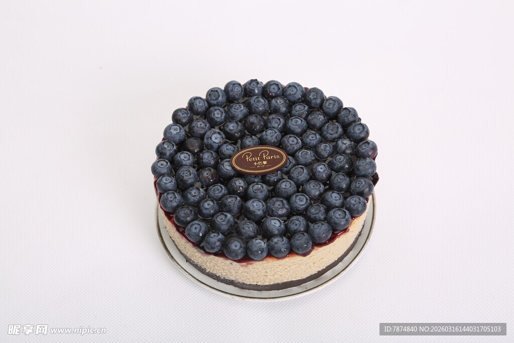 蓝莓芝士蛋糕特写