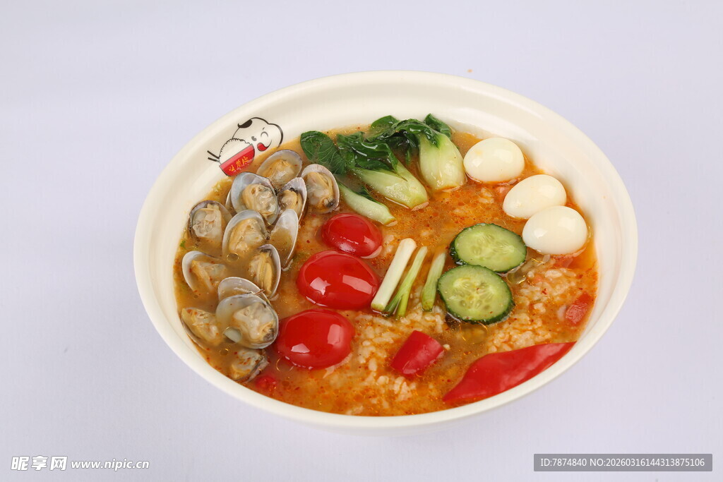 海鲜蔬菜风味汤面