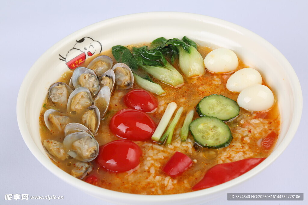 海鲜蔬菜风味汤面