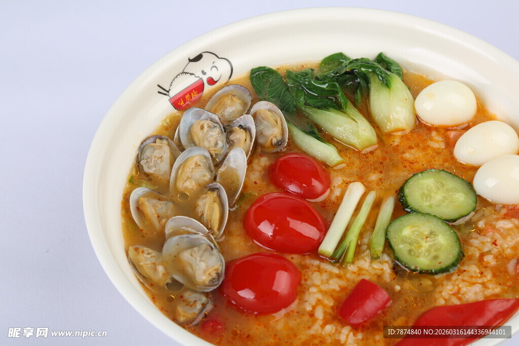 海鲜蔬菜风味汤饭