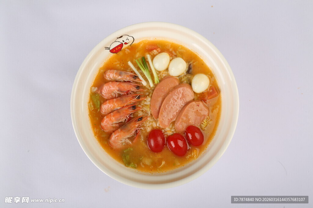 美味丰盛的什锦海鲜汤