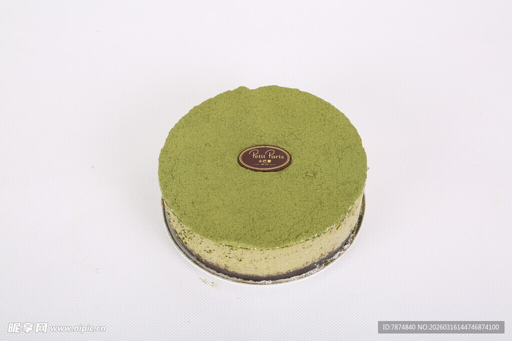 抹茶芝士蛋糕特写