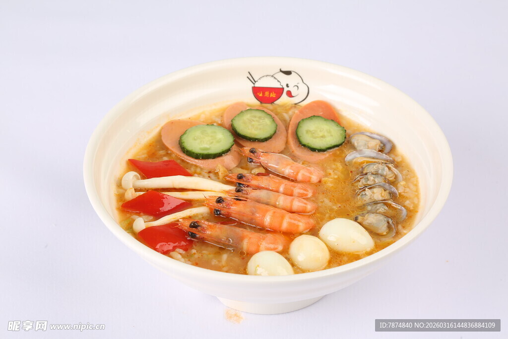 海鲜蔬菜什锦汤面