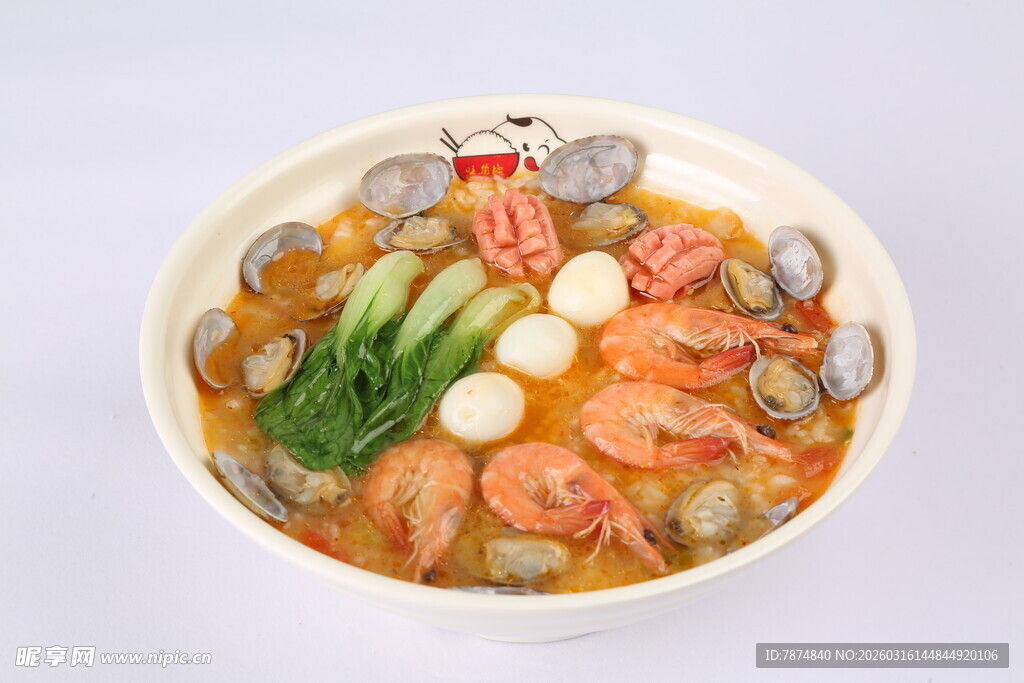 海鲜浓汤 美味诱人的佳肴