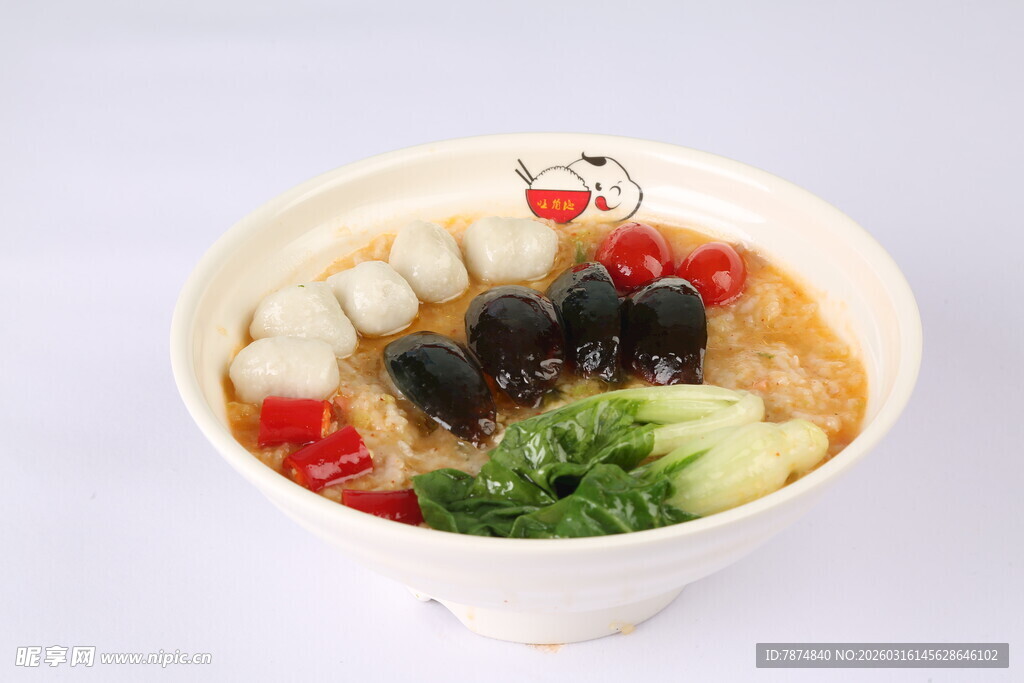 美味海鲜蔬菜汤面