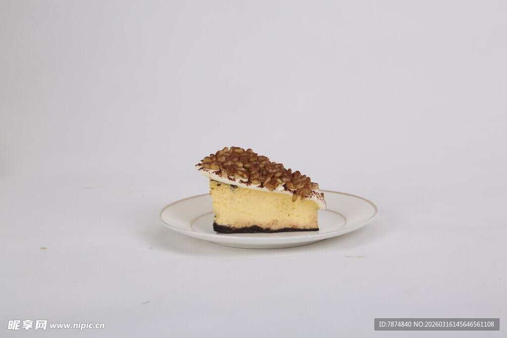 美味芝士蛋糕配巧克力碎