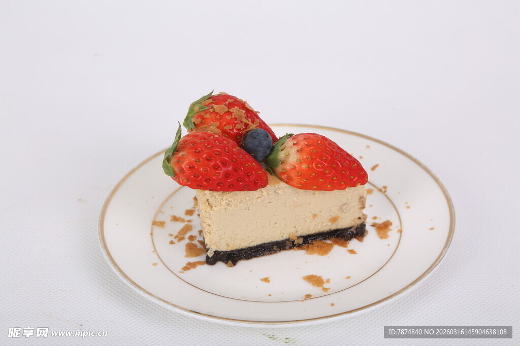 草莓芝士蛋糕 美味诱人