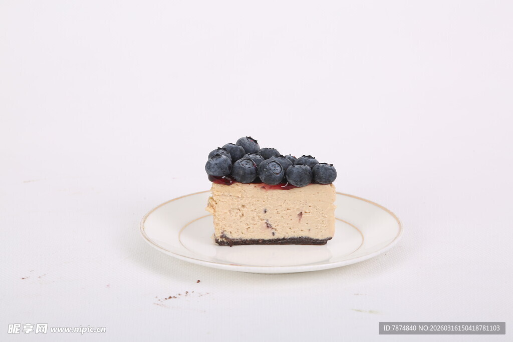 蓝莓芝士蛋糕特写