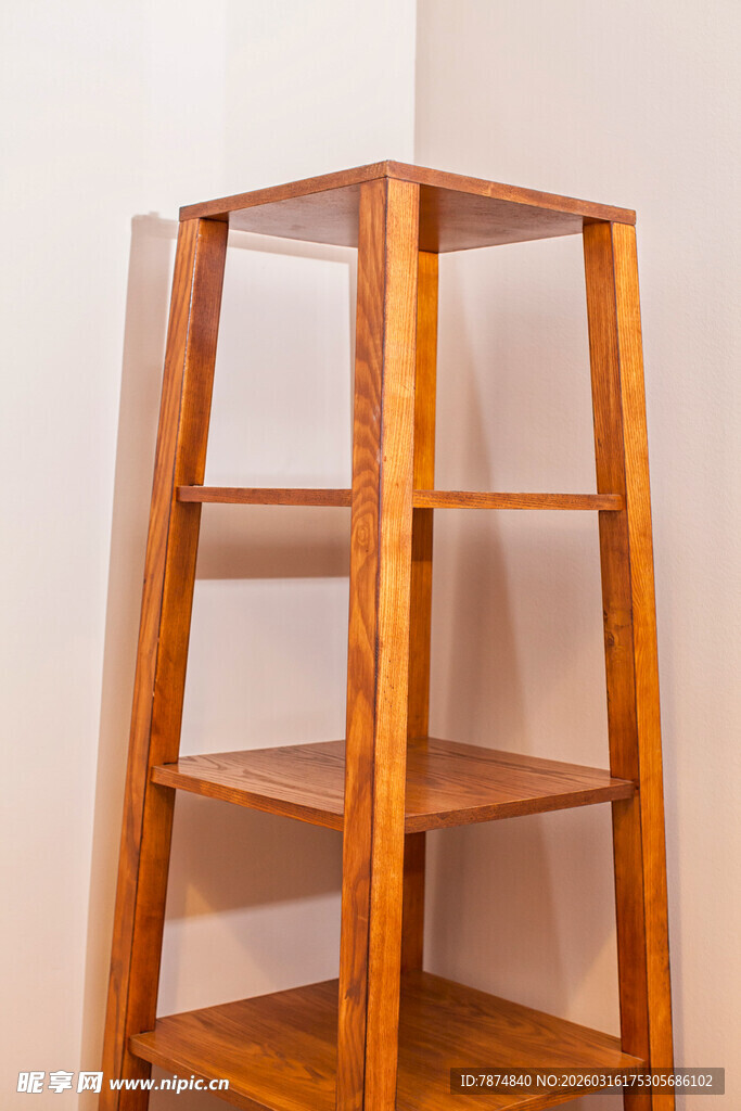 木质转角置物架