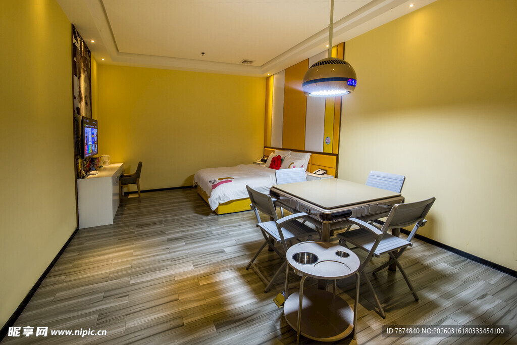 温馨简约风卧室室内场景