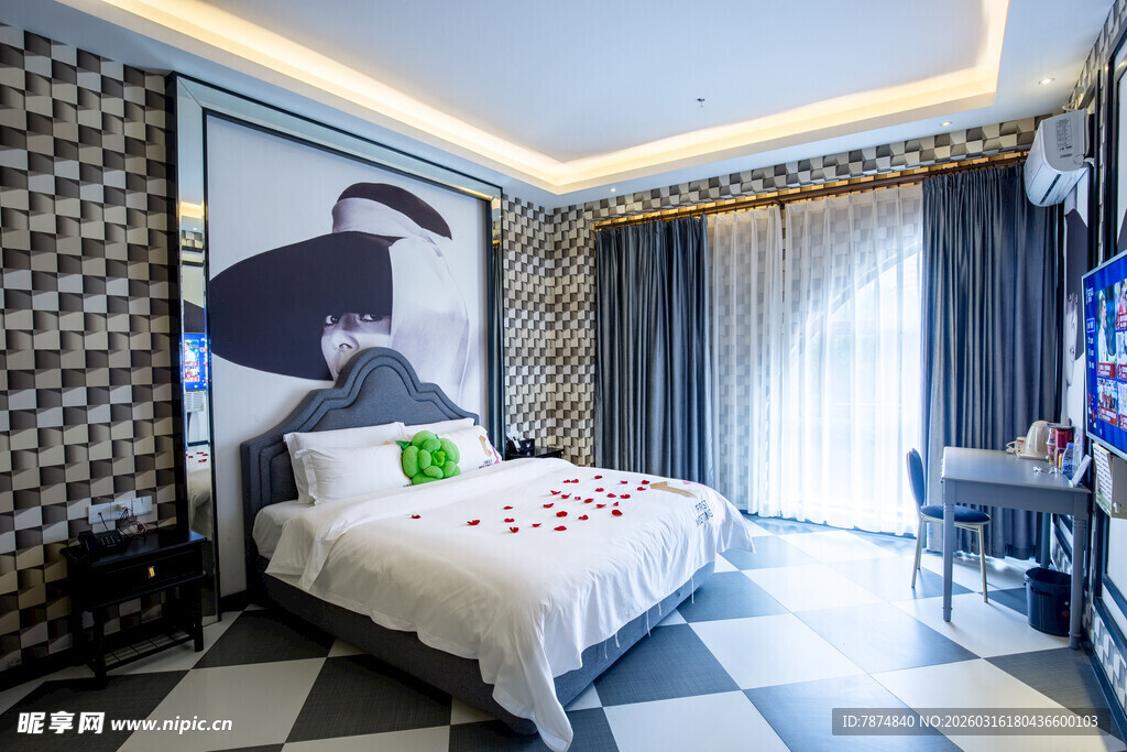 现代时尚风格卧室空间