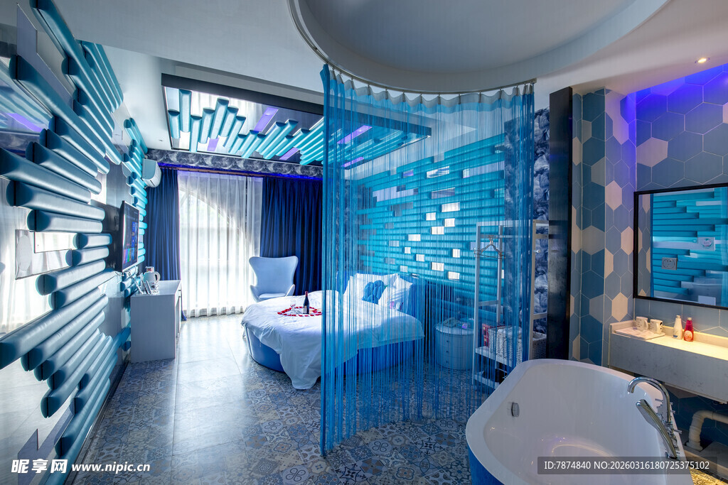 梦幻海洋风浴室设计