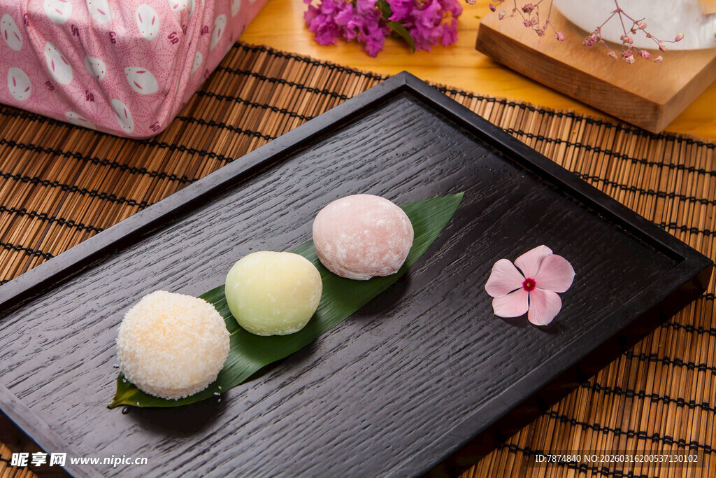 日式美味和菓子摆拍