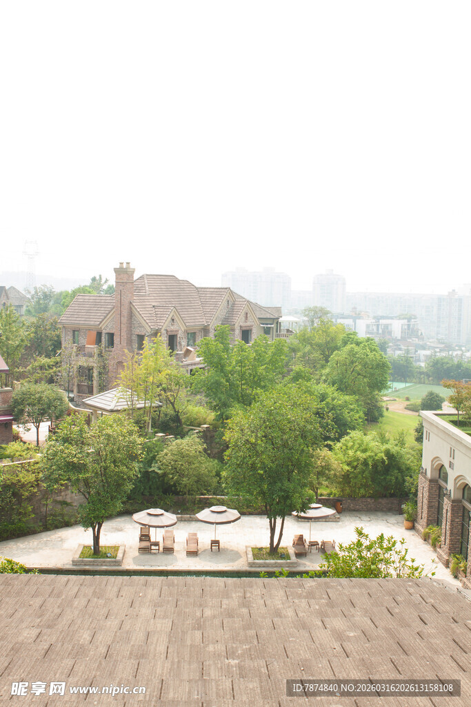 庭院景观俯瞰图