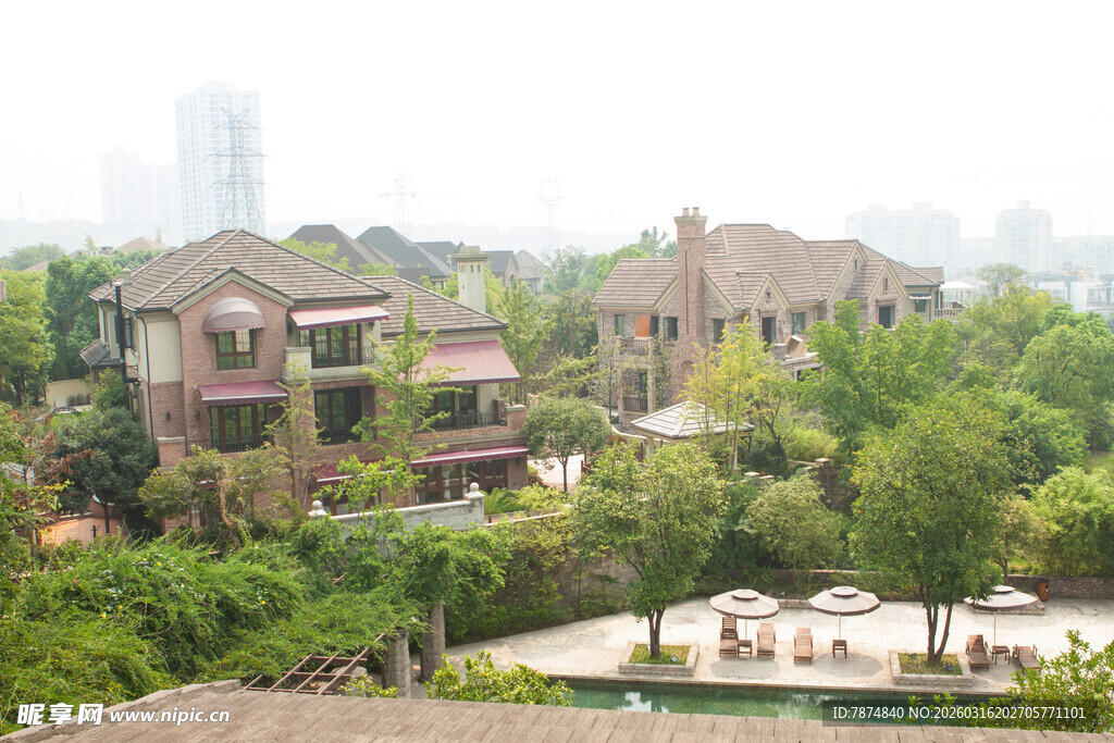 高端别墅区景观