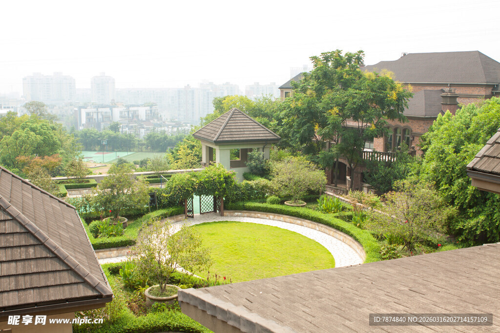 庭院景观 绿植环绕的优雅住所