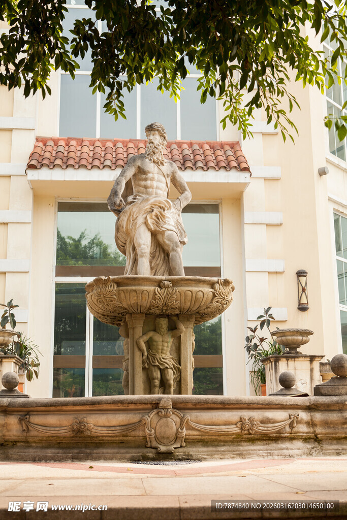 欧式庭院喷泉雕塑景观