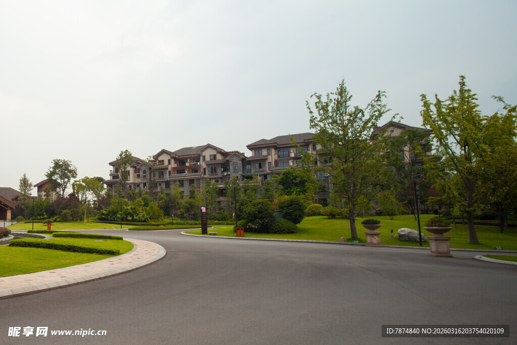 优雅社区景观道路