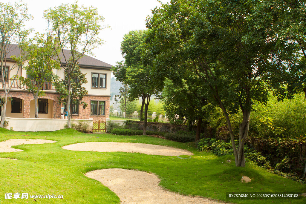 优雅别墅庭院景观