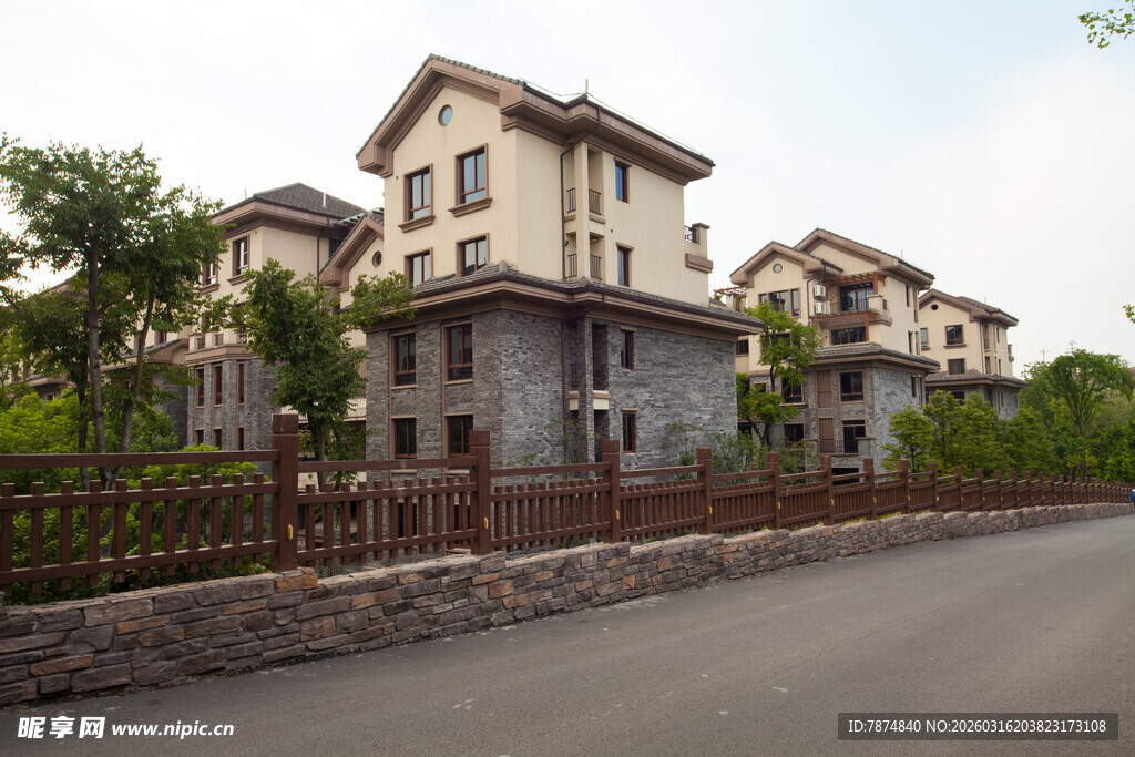 欧式风格联排别墅景观