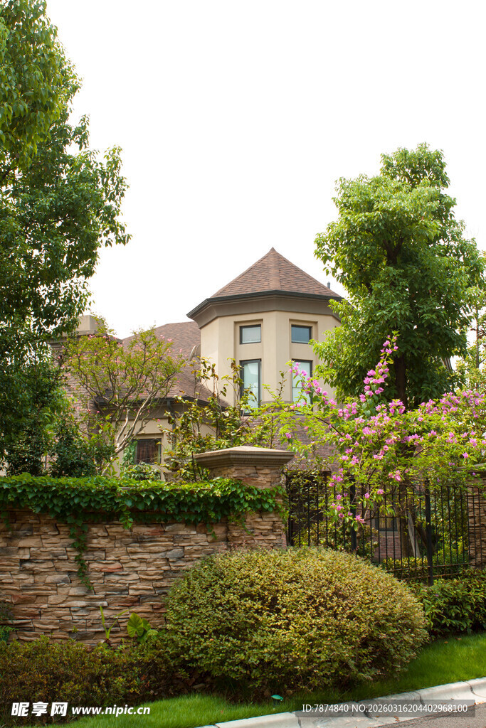 优雅别墅庭院景观