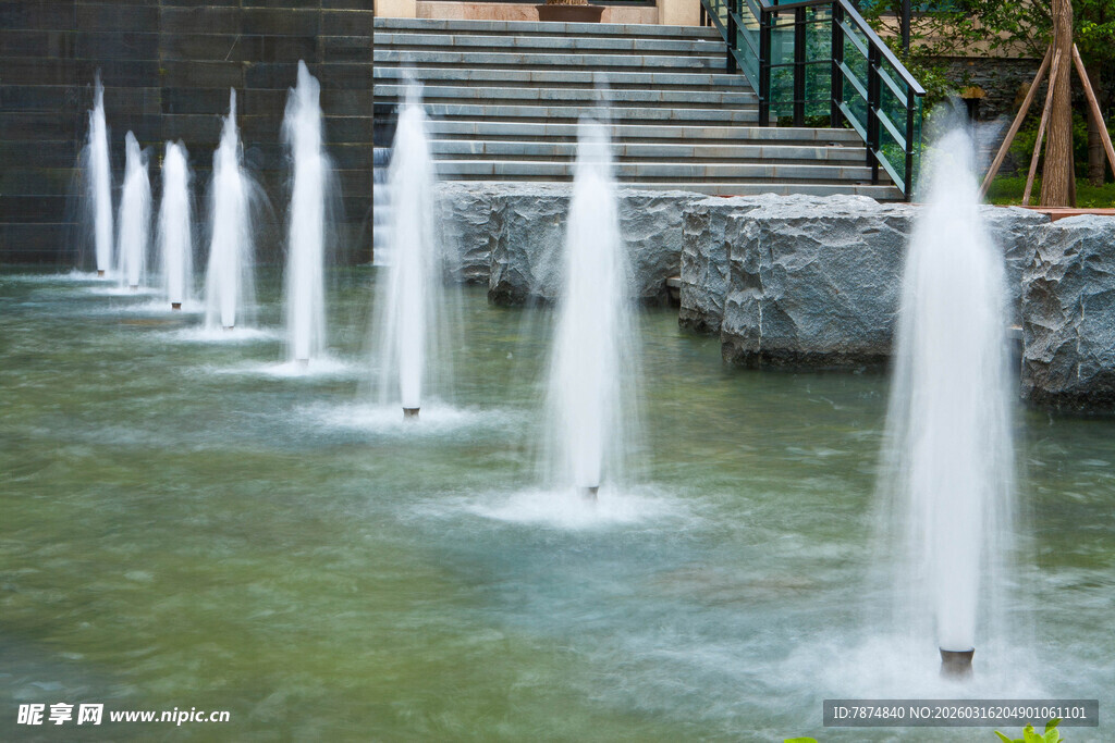 喷泉景观 水花灵动之美
