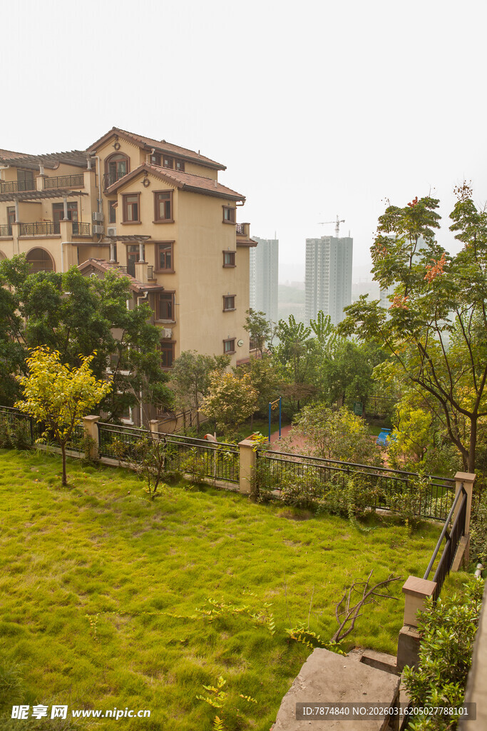 城郊花园式别墅景观