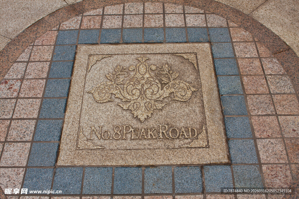 地面精美雕刻装饰图案