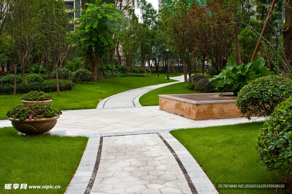 精致园林小径景观