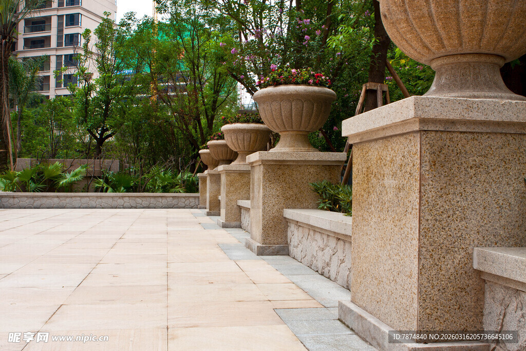 户外石制装饰景观