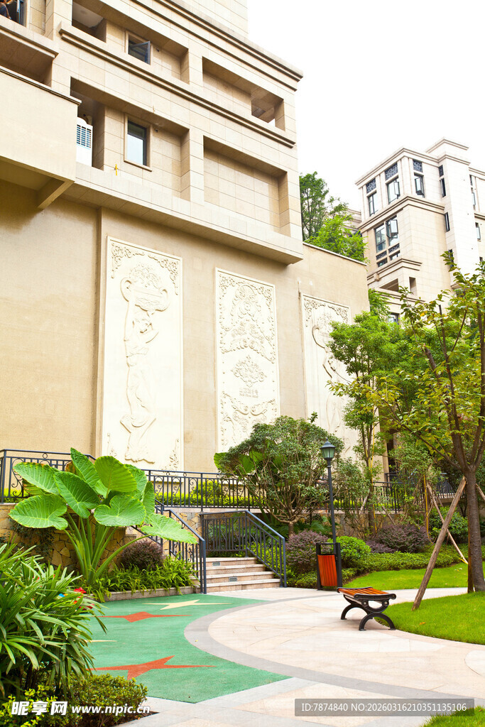 优雅小区景观一角